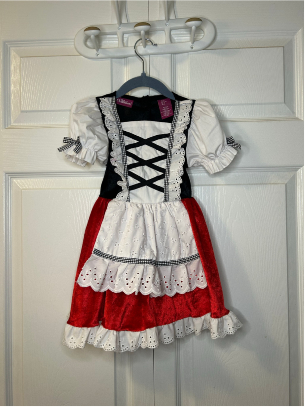 Girls What a Character! Costume Dress Size 3T Red Riding or Oktoberfest